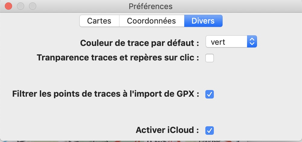 activer Cloud préférences